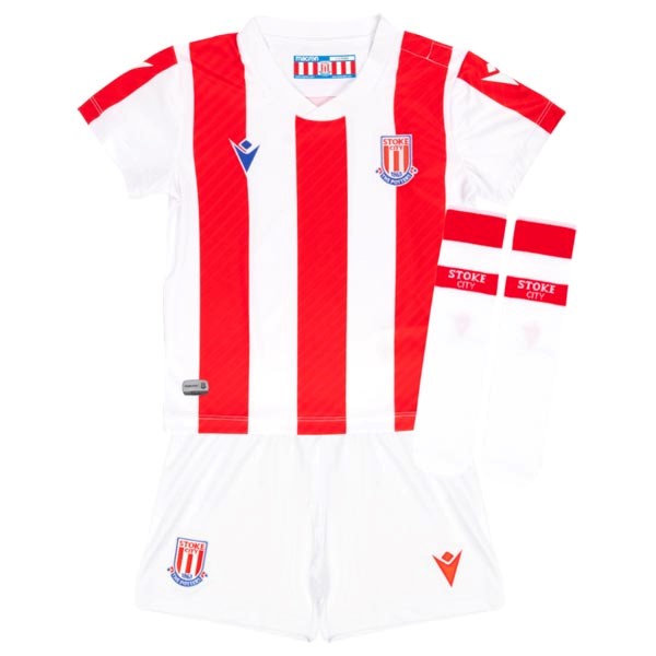 Heimtrikot Stoke City Kinder 2021-2022 Günstige Fußballtrikots